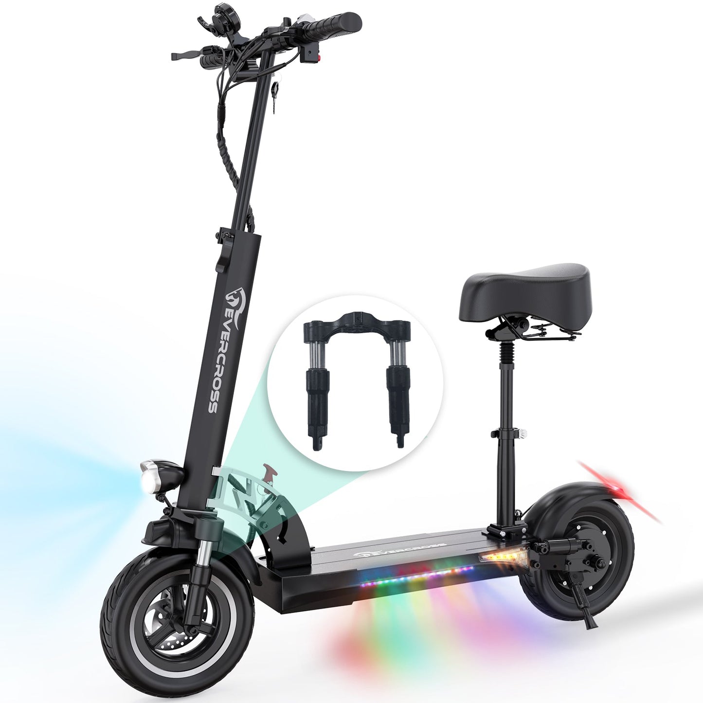 Remplacement d'amortisseur de fourche avant EVERCROSS pour scooter électrique H5